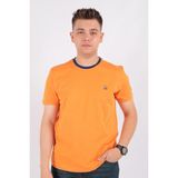 Benetton BNT-M20461-23Y Erkek T-Shirt - Turuncu