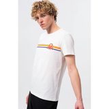 Benetton BNT-M20478-23Y Erkek T-Shirt - XL - Beyaz