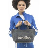 Benetton BNT1102 Gri Kadın Omuz Çantası
