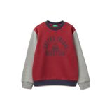 Benetton Bordo Erkek Çocuk Baskılı Sweatshirt, 13-14 Yaş, 5003306452, Bordo - Gri, erkek-çocuk