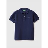 Benetton Düz Lacivert Erkek Çocuk Polo T-Shirt 3089C300Q - 7 - 8 Yaş