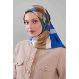 Benetton Ekose Desen Trend Twill Eşarp