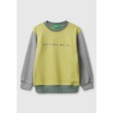 Benetton Erkek Bebek Sarı Sweatshirt Renkli Ek Özellikler ile Şık Tasarım