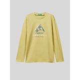 Benetton Erkek Çocuk Baskılı Sweatshirt 6-14 Yaş Hardal - 11 - 12 Yaş