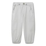 Benetton Erkek Çocuk Gri Melanj Beli Lastikli Kargo Cepli Paraşüt Pantolon