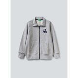 Benetton Erkek Çocuk Gri Melanj Sweatshırt 3J68C501B 501 - 7 - 8 Yaş