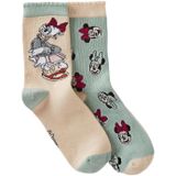 Benetton Erkek Çocuk Mint - Bordo Disney Baskılı Desenli Çorap