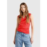 Benetton Geniş Yaka Regular Fit Turuncu Kazak Kadın 123VD10DD