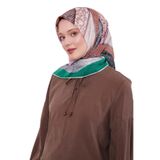 Benetton Geometrik Pamuk Eşarp