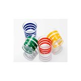 Benetton Home 4 lü Cam Su Bardagi Renkli-380 cc
