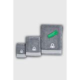 Benetton Home Banyo Havlu El Yüz Vücut Gri %100 Pamuk 3 Lü Set 70x140 cm 50x90 cm 30x50 cm