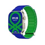 Benetton & Imiki Frame 2 Akıllı Saat, 2.01" AMOLED Ekran, IP68 Su Geçirmez, 100+ Spor Modu, Always On Display, Bluetooth Bağlantılı, Sağlık Takibi (Royal Bay)