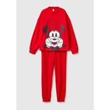 Benetton Kadın Kırmızı Mickey Baskılı Polar Pijama Takımı
