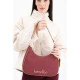 Benetton Kadın Kol Çantası BNT1690 Bordo Camel - Bordo - Camel