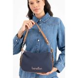 Benetton Kadın Kol Çantası BNT1699 Lacivert Camel - Lacivert - Camel
