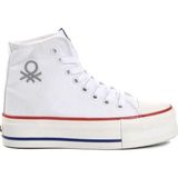 Benetton Kadın Uzun Converse Spor Ayakkabı Beyaz BN-30939