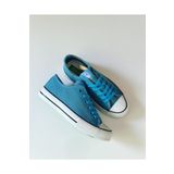 Benetton Keten Spor Ayakkabı Açık Mavi Convers Günlük Kadın Sneaker