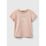 Benetton Kız Bebek Tshırt 30DDG10DJ-027 - 4 Yaş - Pembe