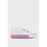 Benetton Kız Çocuk Cırtlı Converse Beyaz Pembe BN-30649P - Beyaz - Pembe