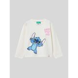 Benetton Kız Çocuk Sittch Sweatshirt 1-6 Yaş Ekru - 2 - 3 Yaş