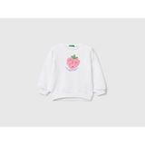 Benetton Kız Çocuk Sweatshirt - Beyaz - 3 - 4 Yaş