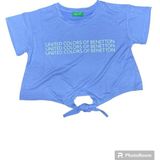 Benetton Kız Çocuk Tişört BNT-G21284-003 - 4 - 5 Yaş - Mavi