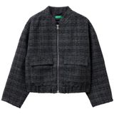 Benetton Koyu Gri Kız Çocuk Ceket 2Shecn06K, 10-11 Yaş