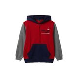 Benetton Nakışlı Erkek Çocuk Sweatshırt 3J68C505C, Kırmızı - Gri, 6-7 Yaş