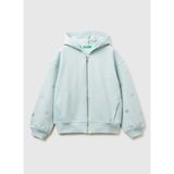 Benetton Nakışlı Kız Çocuk Su Yeşili Sweatshırt 3J73C505R - 13 - 14 Yaş