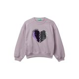 Benetton Payetli Kız Çocuk Sweatshirt, 5003306454