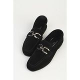 Benetton Pierre Cardin Kadın Siyah Süet Loafer PC-55701