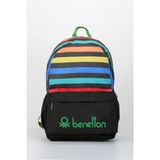 Benetton Renkli Sırt Çantası 76126 Tek Bölmeli Geniş Ana Gövde 45 x 30 x 13 cm