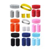 Beng Yoga Fitness Sporcu Havlu Kafa Bandı ve Çift Bileklik Seti, 9 Renk, Unisex