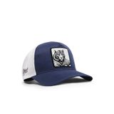 Bengal Kaplan Logolu Cordura Lacivert-Beyaz Trucker Şapka