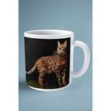 Bengal Kedi Isimli Kişiye Özel Baskılı Kupa Bardak Model 7