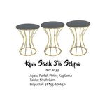 Bengi Ankara Mobilya BRC Kum Saati 13395 Model Zigon Düz Siyah Desen Metal Gold Renk Kaplama El Yapım