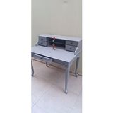 Bengi Ankara Mobilya Çalışma Masa ST 90138 Klasik Kayın Aslan Ayak Kütüphane Parlak Lake Gri El Yapı