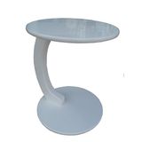 Bengi Ankara Mobilya Ufo C 12624 ST Sehpa Mdf Parlak Beyaz Altı Tekerlek Kanepede Oturarak Çalışma El Yapım