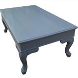 Bengi Ticaret 13746 Denonto Klasik Kayın Aslan Ayak Parlak Gri Mdf Tabla El Yapım Orta Sehpa