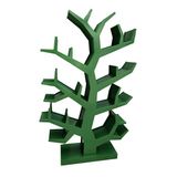 Bengi Ticaret 13895 Tek Parça Mdf Parlak Yeşil Lake El Yapım Ahşap Ağaç Dalı Kitaplık