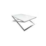 Bengi Ticaret 13917 X St Çapraz Model Metal Nikelaj Ayak Parlak Boya Tabla El Yapım Orta Sehpa