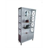 Bengi Ticaret 13924 Çapraz Yan Model Kayın Mdf Parlak Beyaz Lake El Yapım Kitaplık