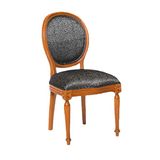 Bengi Ticaret 17789 Madalyon Kayın Retro Ayak Örgü Kumaşlı Sandalye