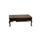 Bengi Ticaret 18524 Klasik Model Kayın Aslan Ayak MDF Tabla ceviz Natüre El Yapım Orta Sehpa