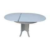 Bengi Ticaret Baba Masa Klasik Model Kayın Kaplama Mdf Tabla Ayak Natüre Beyaz Lake Boya Açılır El Yapım - 90*90*65