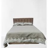 Bengi Ticaret Bengi Yatak Örtüsü Zümrüt Çift Kişilik Dantelli Kapuçino %80 Pamuk El Yapım - Kahverengi - 180 x 240 cm