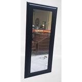 Bengi Ticaret Boy 90346 Duvar Aynası 45'e 115 MDF Lam Kenar Siyah Flotal Ayna Kutuda Sevk El Yapım - duvar boy aynası