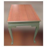 Bengi Ticaret Çalışma masa ST 90141 model kayın aslan ayak Parlak ceviz yeşil renk uyum El yapı - 110x70x76