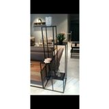 Bengi Ticaret Çiçeklik Zlf 17147 Dekoratif Kule Metal Transmisyon Siyah Statik Boya El Yapım