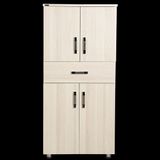 Bengi Ticaret Çok Amaçlı Dolap 130 cm Hard Parlak Carden Suntalem 4raf 1çekmece Kutuda Sevk El Yapım - Beyaz - çokamaç dolap132cm